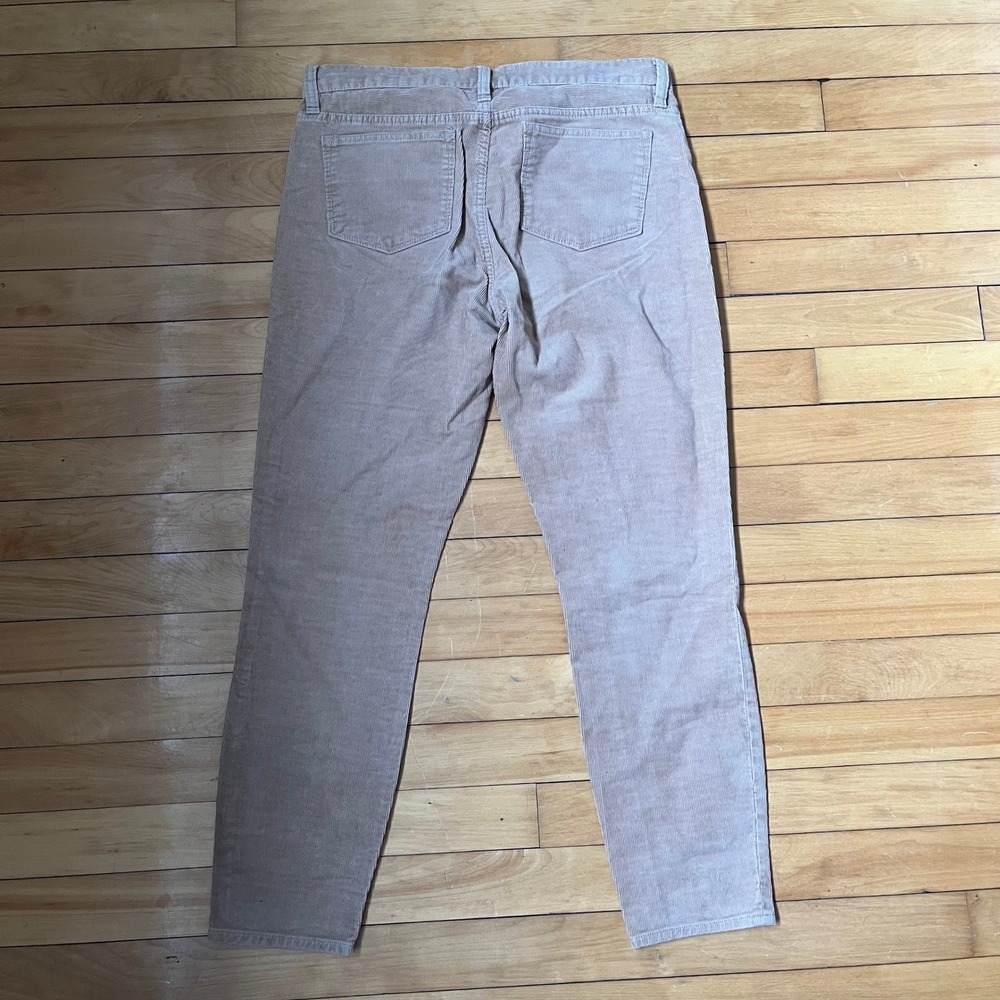 J.Crew Tan Corduroy Stretch Straight Leg Pants Size 30 Khaki Brown - Picture 2 of 6